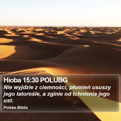 Hioba 15:30 POLUBG Bible Verse Image
