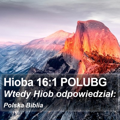 Hioba 16:1 POLUBG Bible Verse Image