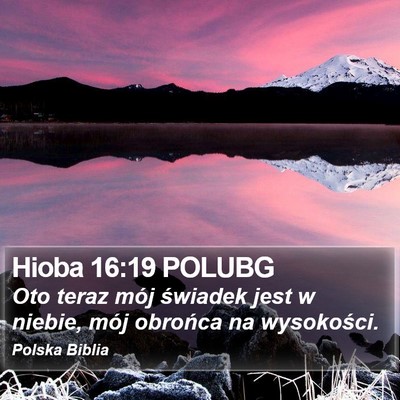 Hioba 16:19 POLUBG Bible Verse Image