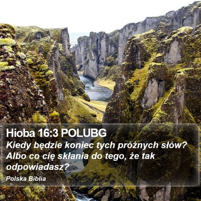 Hioba 16:3 POLUBG Bible Verse Image