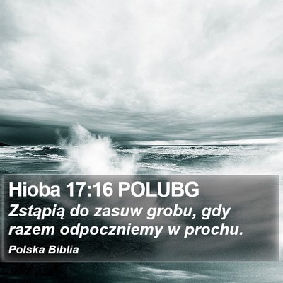 Hioba 17:16 POLUBG Bible Verse Image