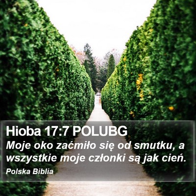 Hioba 17:7 POLUBG Bible Verse Image
