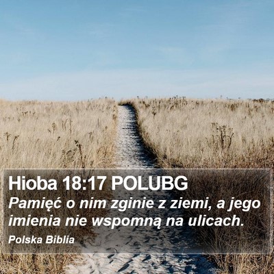 Hioba 18:17 POLUBG Bible Verse Image