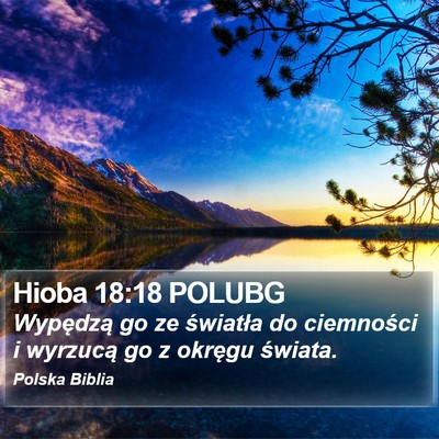 Hioba 18:18 POLUBG Bible Verse Image
