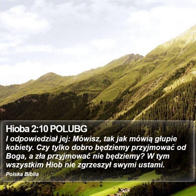 Hioba 2:10 POLUBG Bible Verse Image