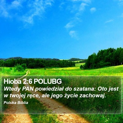 Hioba 2:6 POLUBG Bible Verse Image