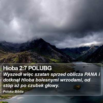 Hioba 2:7 POLUBG Bible Verse Image