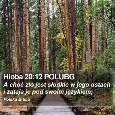Hioba 20:12 POLUBG Bible Verse Image