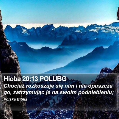 Hioba 20:13 POLUBG Bible Verse Image