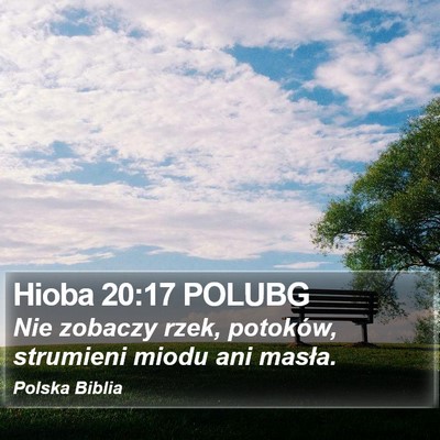 Hioba 20:17 POLUBG Bible Verse Image