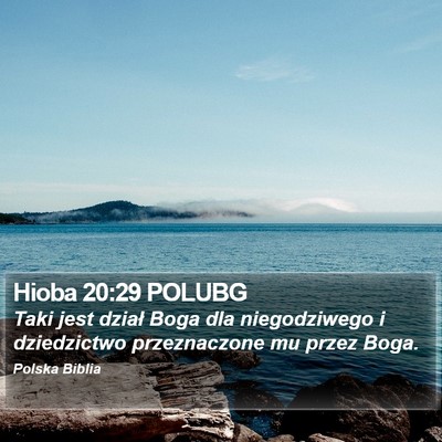 Hioba 20:29 POLUBG Bible Verse Image