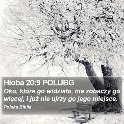 Hioba 20:9 POLUBG Bible Verse Image