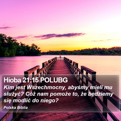 Hioba 21:15 POLUBG Bible Verse Image