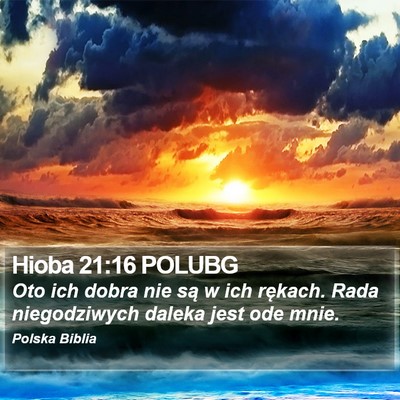 Hioba 21:16 POLUBG Bible Verse Image