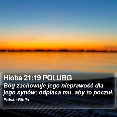 Hioba 21:19 POLUBG Bible Verse Image