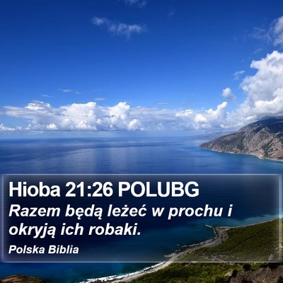 Hioba 21:26 POLUBG Bible Verse Image