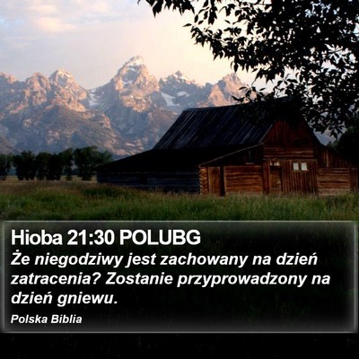 Hioba 21:30 POLUBG Bible Verse Image