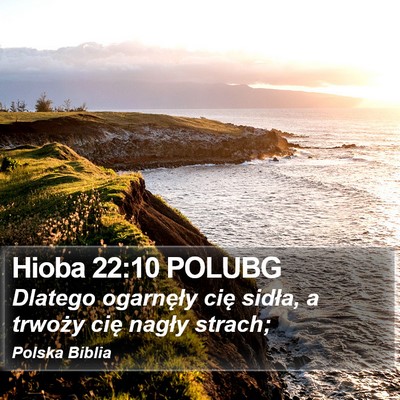 Hioba 22:10 POLUBG Bible Verse Image
