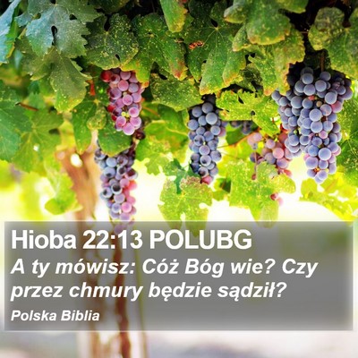 Hioba 22:13 POLUBG Bible Verse Image
