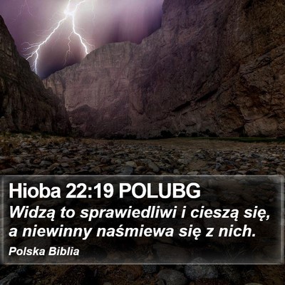 Hioba 22:19 POLUBG Bible Verse Image
