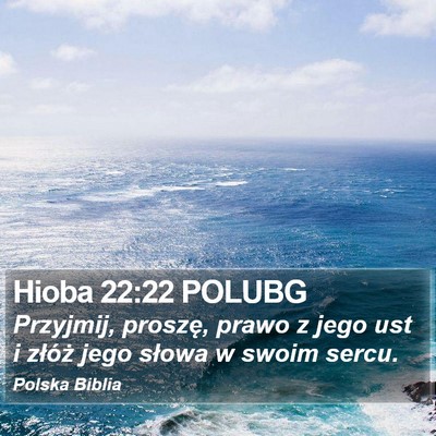 Hioba 22:22 POLUBG Bible Verse Image