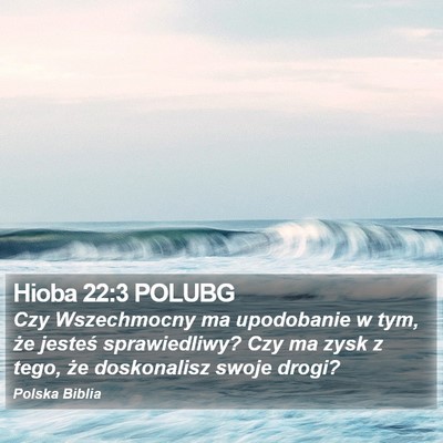Hioba 22:3 POLUBG Bible Verse Image