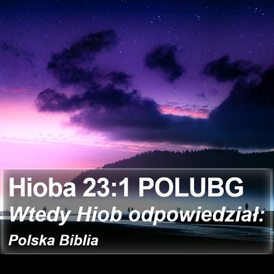 Hioba 23:1 POLUBG Bible Verse Image