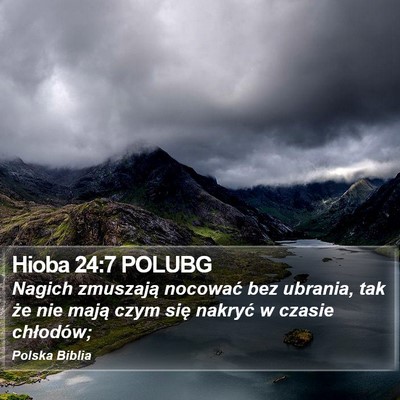 Hioba 24:7 POLUBG Bible Verse Image