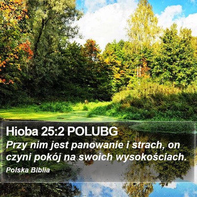 Hioba 25:2 POLUBG Bible Verse Image
