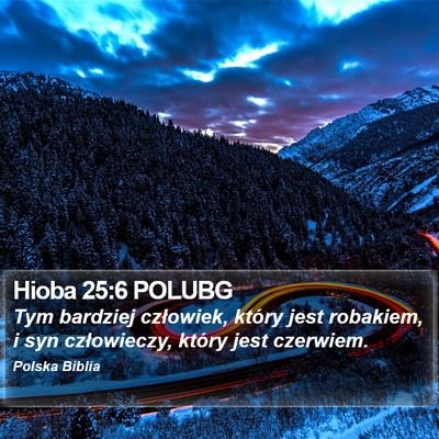 Hioba 25:6 POLUBG Bible Verse Image