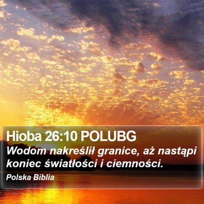 Hioba 26:10 POLUBG Bible Verse Image