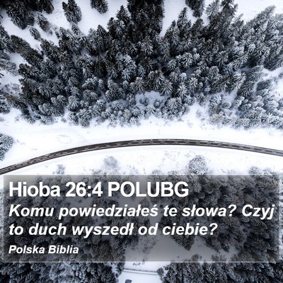 Hioba 26:4 POLUBG Bible Verse Image