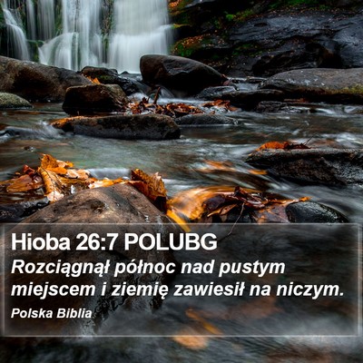 Hioba 26:7 POLUBG Bible Verse Image