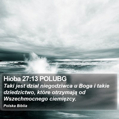 Hioba 27:13 POLUBG Bible Verse Image