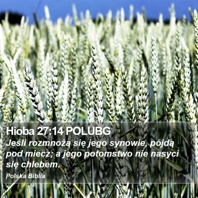 Hioba 27:14 POLUBG Bible Verse Image