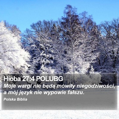 Hioba 27:4 POLUBG Bible Verse Image