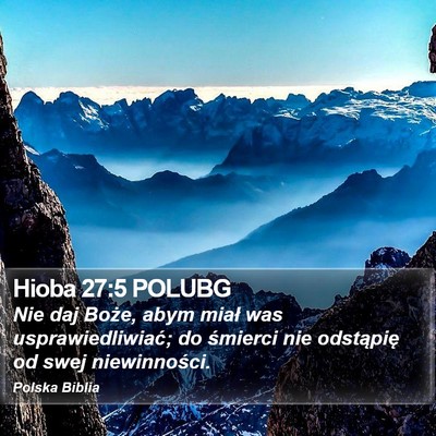 Hioba 27:5 POLUBG Bible Verse Image