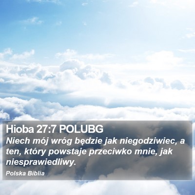 Hioba 27:7 POLUBG Bible Verse Image