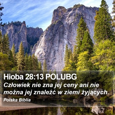 Hioba 28:13 POLUBG Bible Verse Image