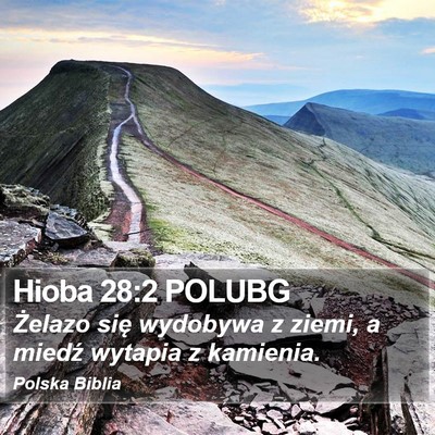 Hioba 28:2 POLUBG Bible Verse Image