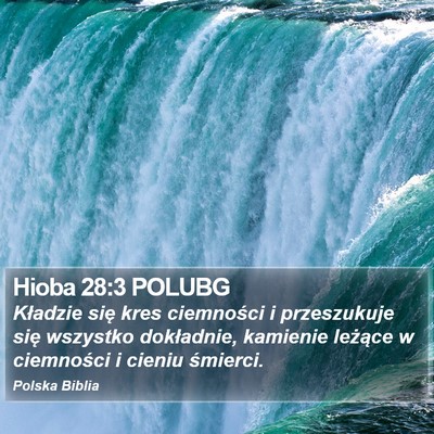 Hioba 28:3 POLUBG Bible Verse Image