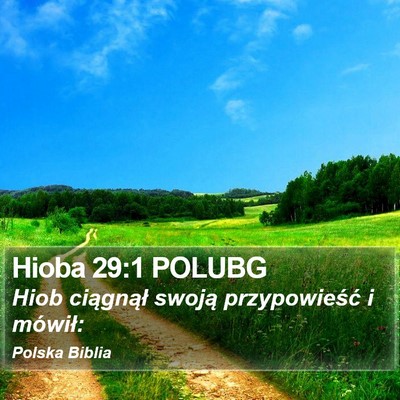 Hioba 29:1 POLUBG Bible Verse Image
