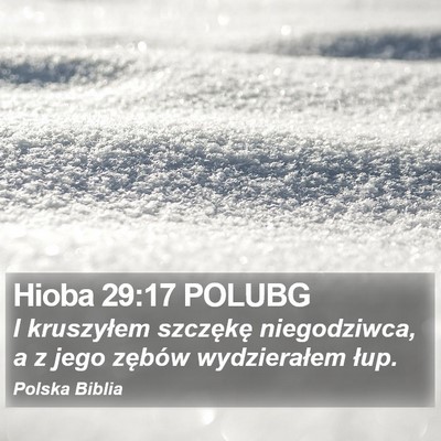 Hioba 29:17 POLUBG Bible Verse Image