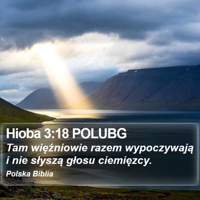 Hioba 3:18 POLUBG Bible Verse Image