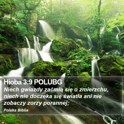 Hioba 3:9 POLUBG Bible Verse Image