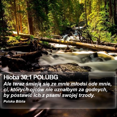 Hioba 30:1 POLUBG Bible Verse Image