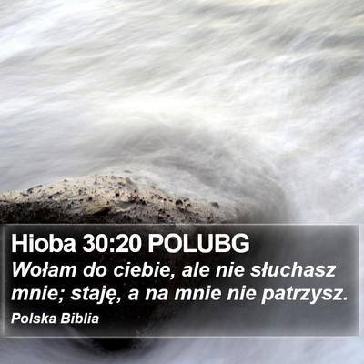 Hioba 30:20 POLUBG Bible Verse Image
