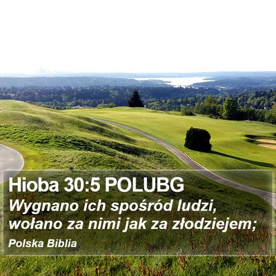 Hioba 30:5 POLUBG Bible Verse Image