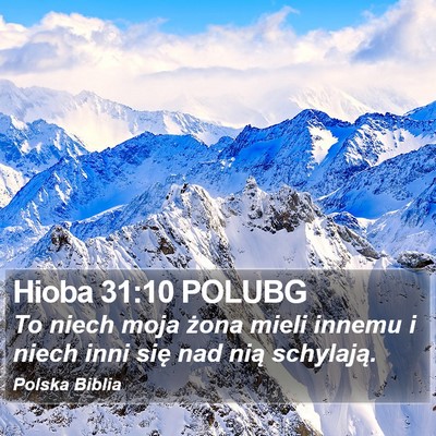 Hioba 31:10 POLUBG Bible Verse Image