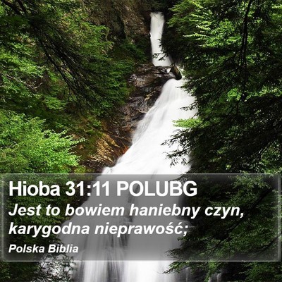 Hioba 31:11 POLUBG Bible Verse Image